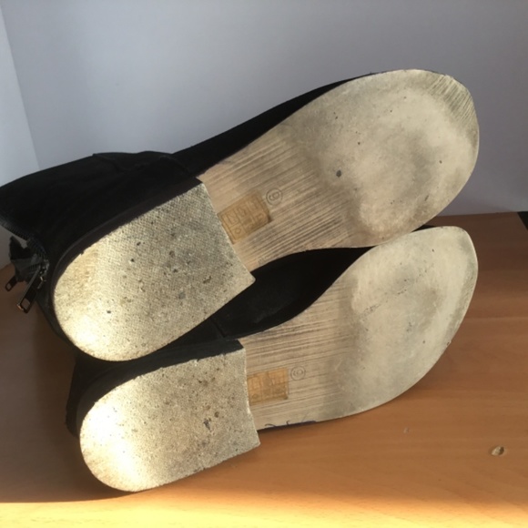 K&M Black Tall Faux Suede Boots 9 - Picture 8 of 8